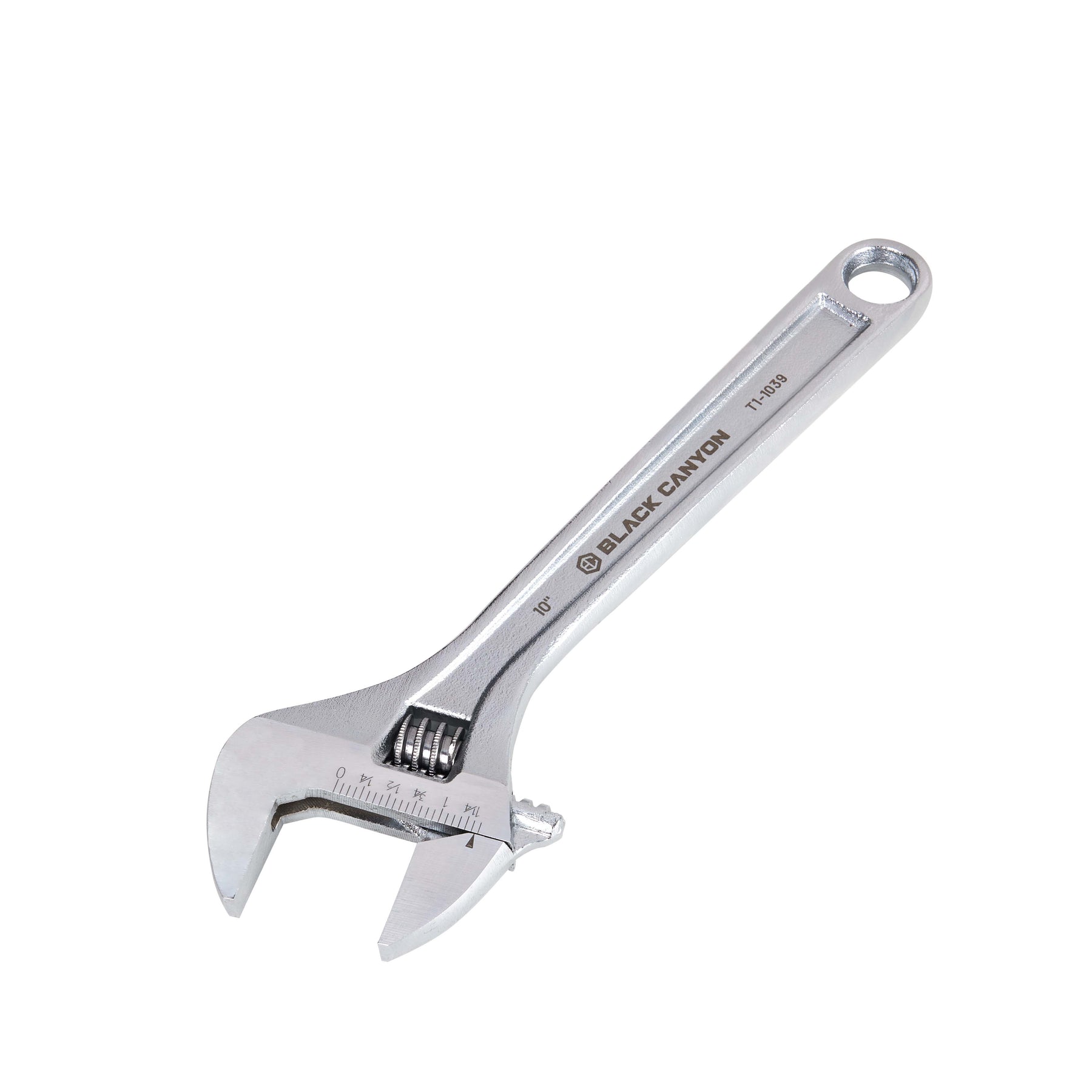 Adjustable Wrench, 10" Length, 1-3/8" Jaw Capacity