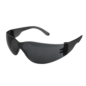 Frameless Safety Glasses, Anti-Scratch, Smoke, 12 pairs