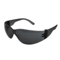 Frameless Safety Glasses, Anti-Scratch, Smoke, 12 pairs