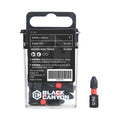 Impact Screwdriver Bits, Phillips PH2, 1/4" Shank, 1" Length, 25 pcs