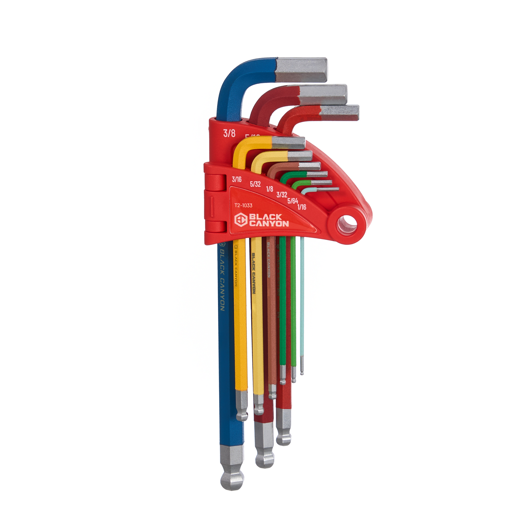 L-Shaped Hex Key Set, SAE, 9 pcs
