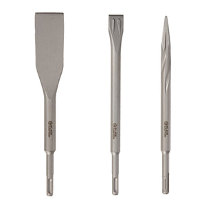 3-Piece Chisel bit Set, SDS-Plus