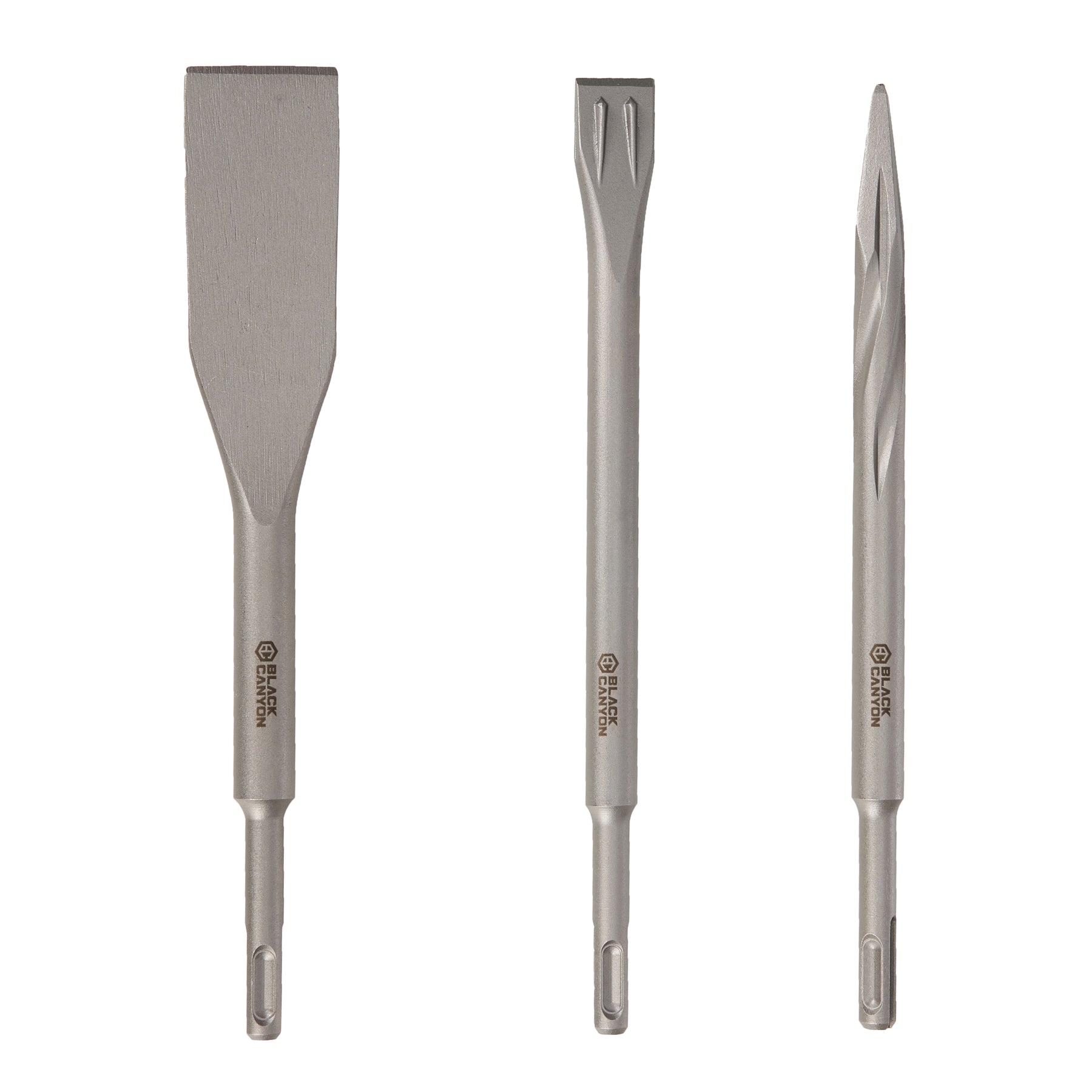 3-Piece Chisel bit Set, SDS-Plus