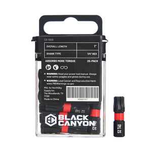 Impact Screwdriver Bits, Torx T40, 1/4