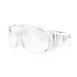 OTG Safety Glasses, Frameless, Clear, 12 pairs