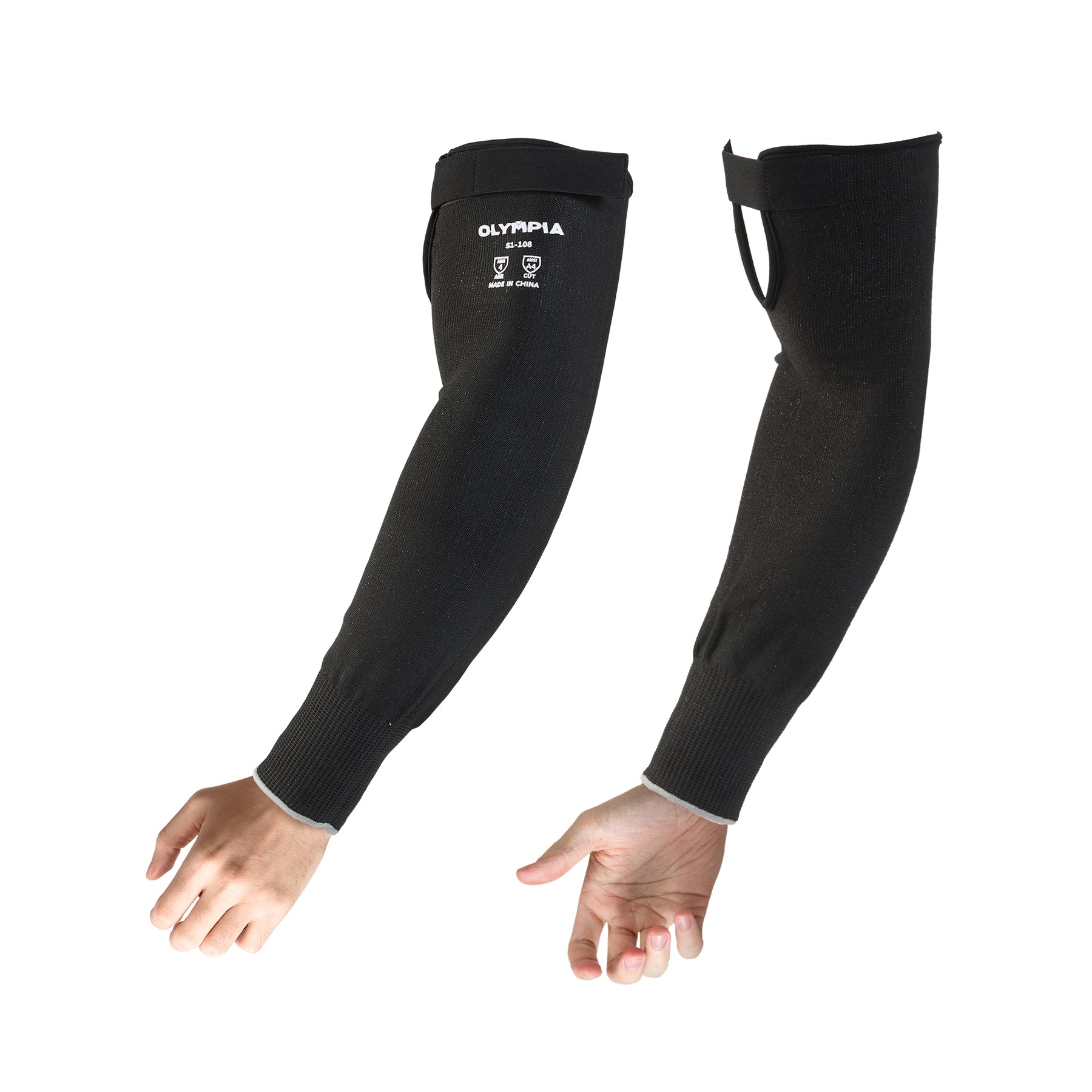 Cut-Resistant Sleeves w/o Thumbhole, Cut Level A4, 1 Pair