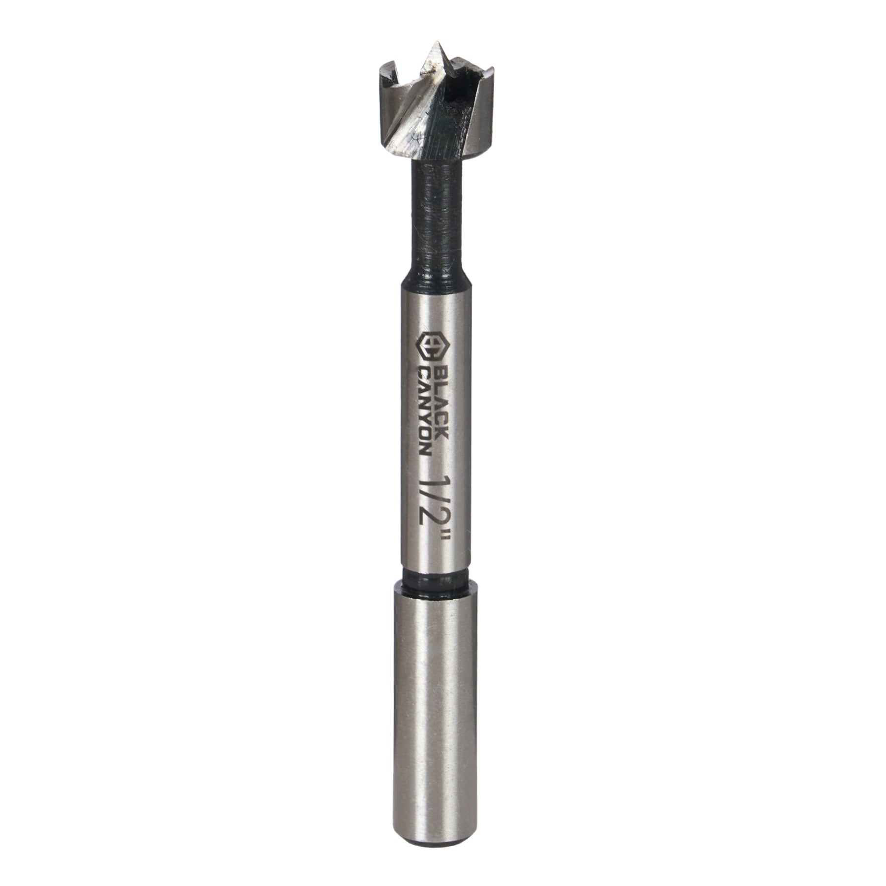 1/2 in Forstner Bit, 3/8 in Straight Shank, 1-Piece