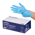 Disposable Nitrile Gloves, 6 mil, Grain, Blue, XXL/11, 100 count