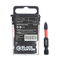 Impact Screwdriver Bits, Phillips PH2, 1/4" Shank, 2" Length, 15 pcs