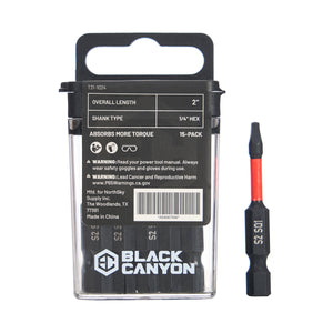 Impact Screwdriver Bits, Square SQ1, 1/4