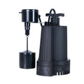 Thermoplastic Sump Pump, 1/3, Vertical Float, 29 gpm Flow Rate @ 10 Ft.