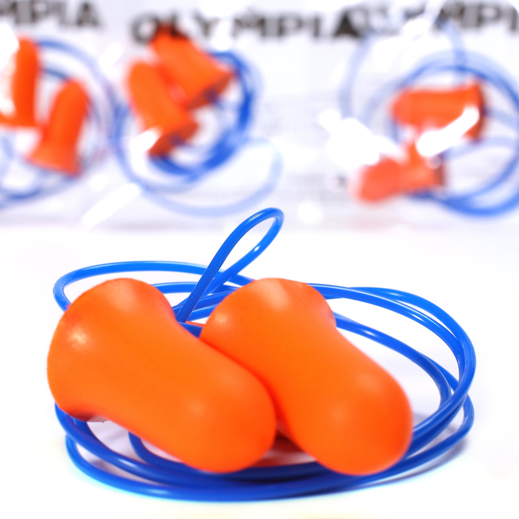 Disposable Earplugs, Soft Foam, Bell Shape, Corded, 200 pairs
