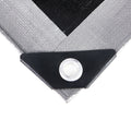 Heavy Duty Polyethylene Tarp, 10×12 ft, Silver-Black, 10.5-mil Thick