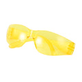 Frameless Safety Glasses, Anti-Scratch, Amber, 12 pairs