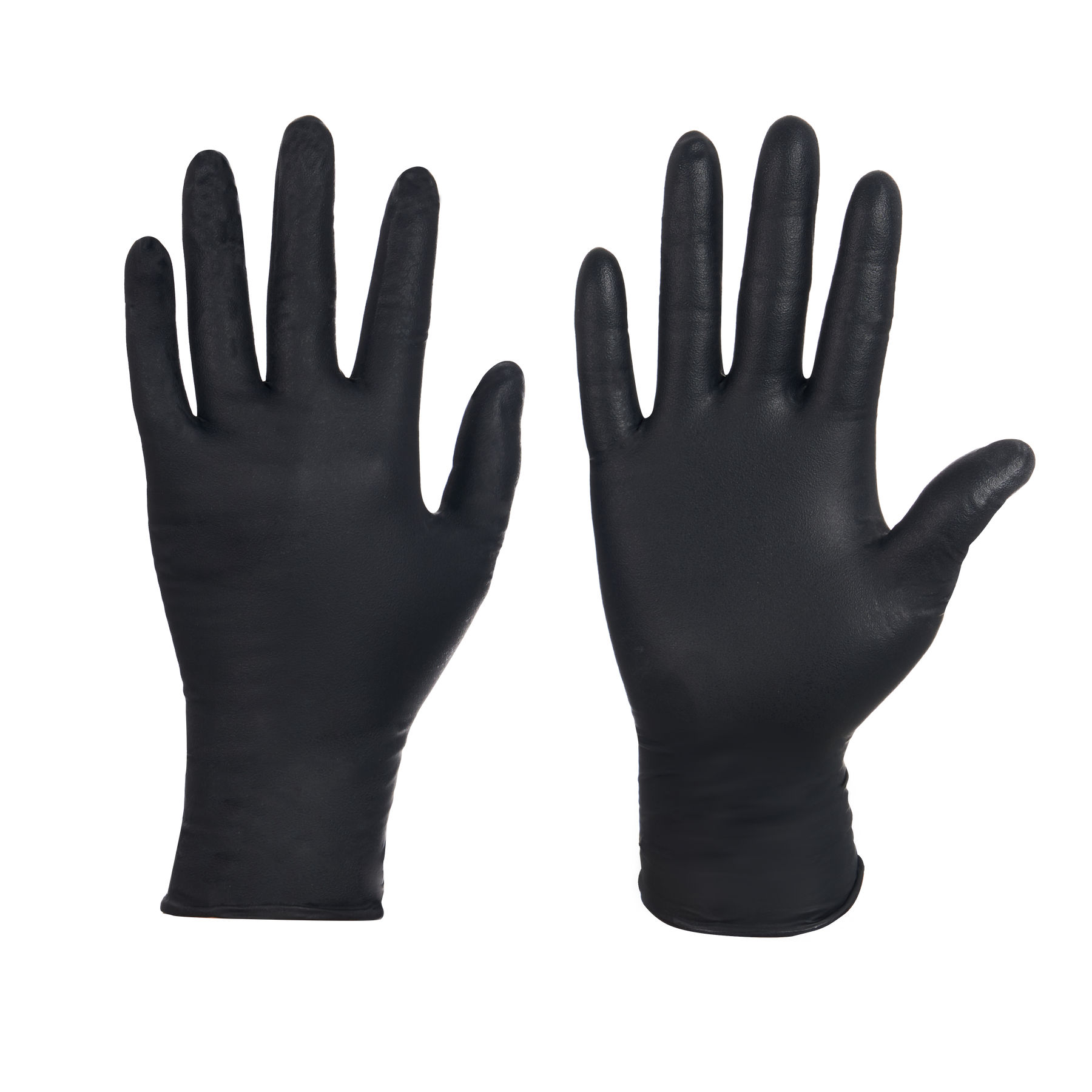 Disposable Nitrile Gloves, 8 mil, Grain, Black, L/9, 100 count