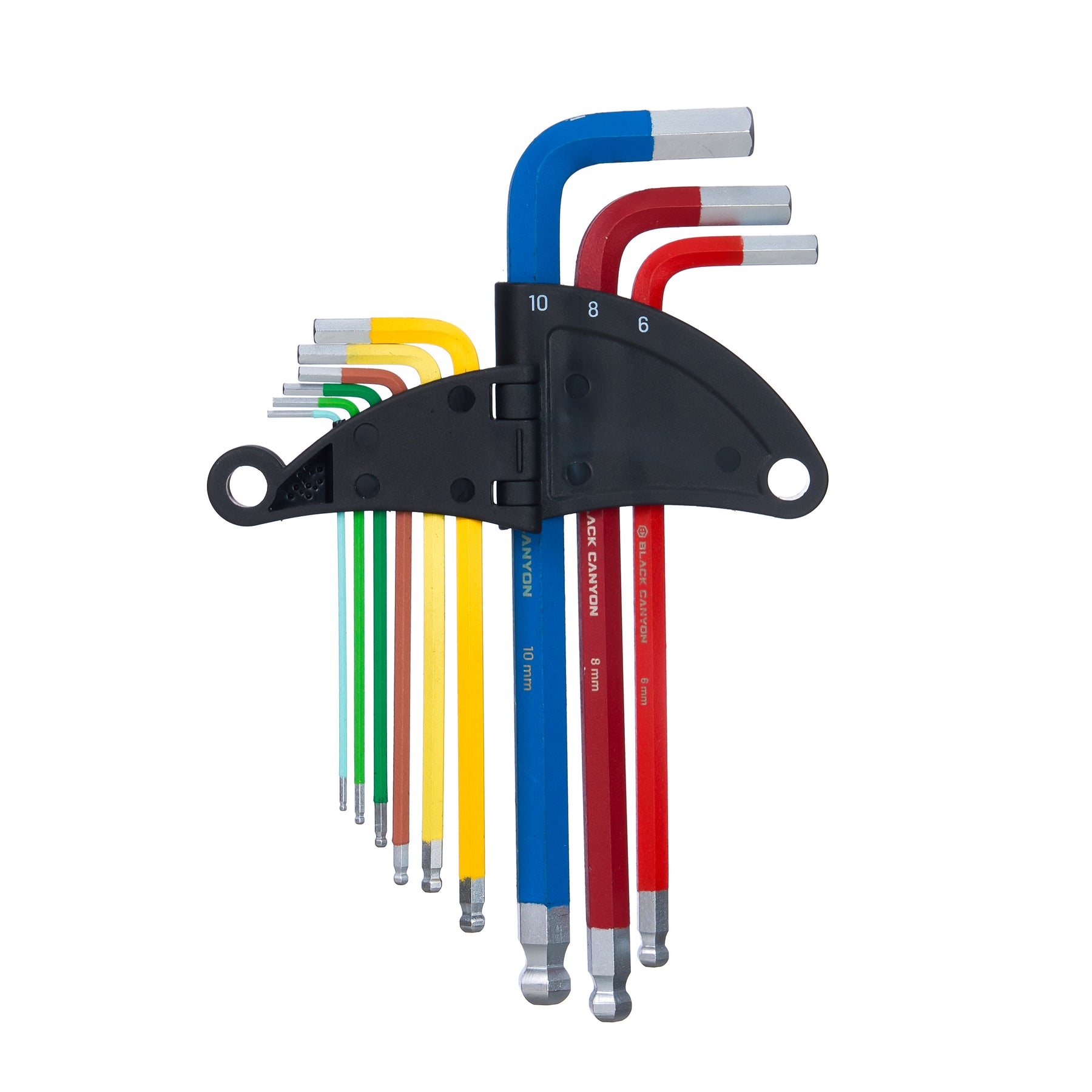 L-Shaped Hex Key Set, Metric, 9 pcs