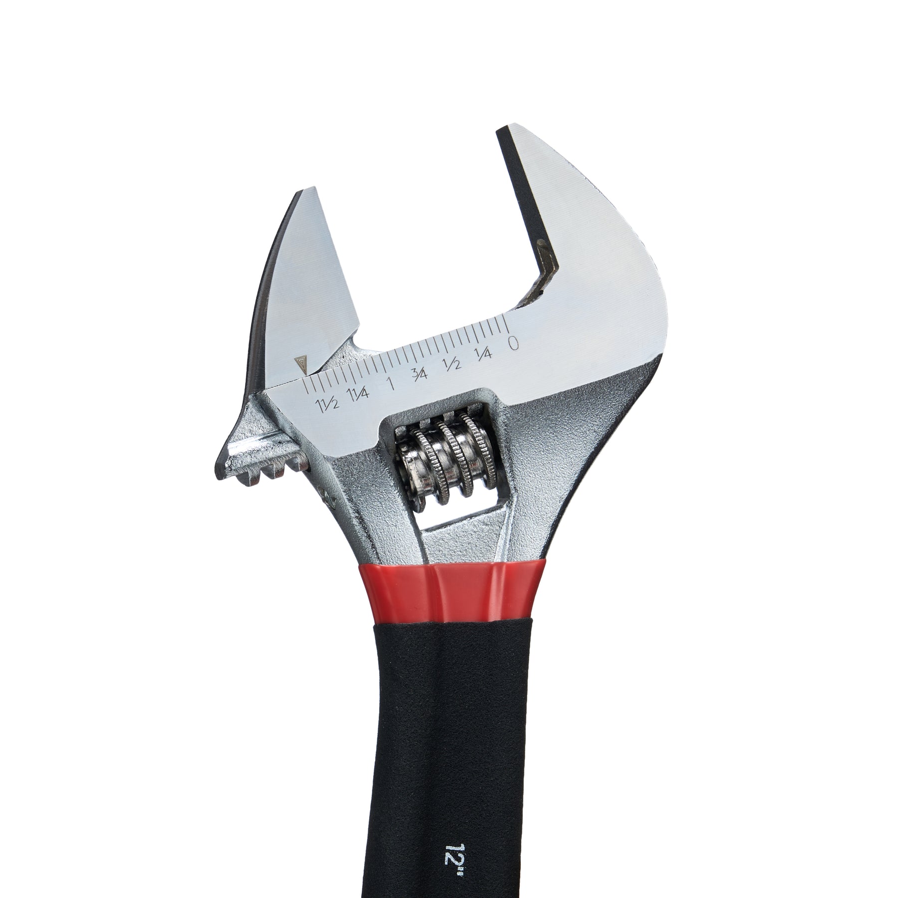 Adjustable Wrench w/ Comfort Grip, 12" Length, 1-5/8" Jaw Capacity