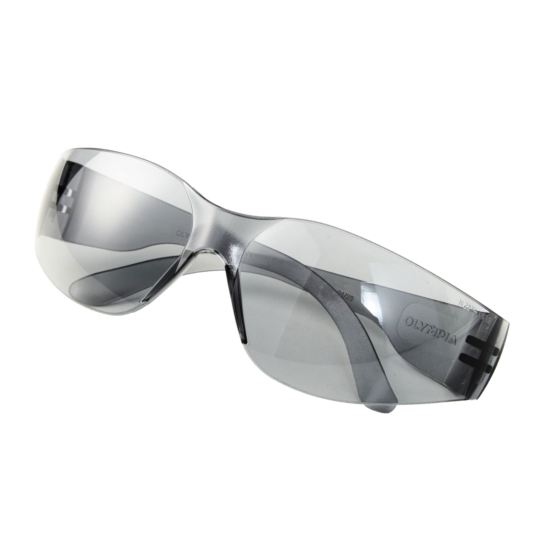 Safety Glasses, Anti-Scratch, Frameless, I/O Light Smoke, 12 Pairs