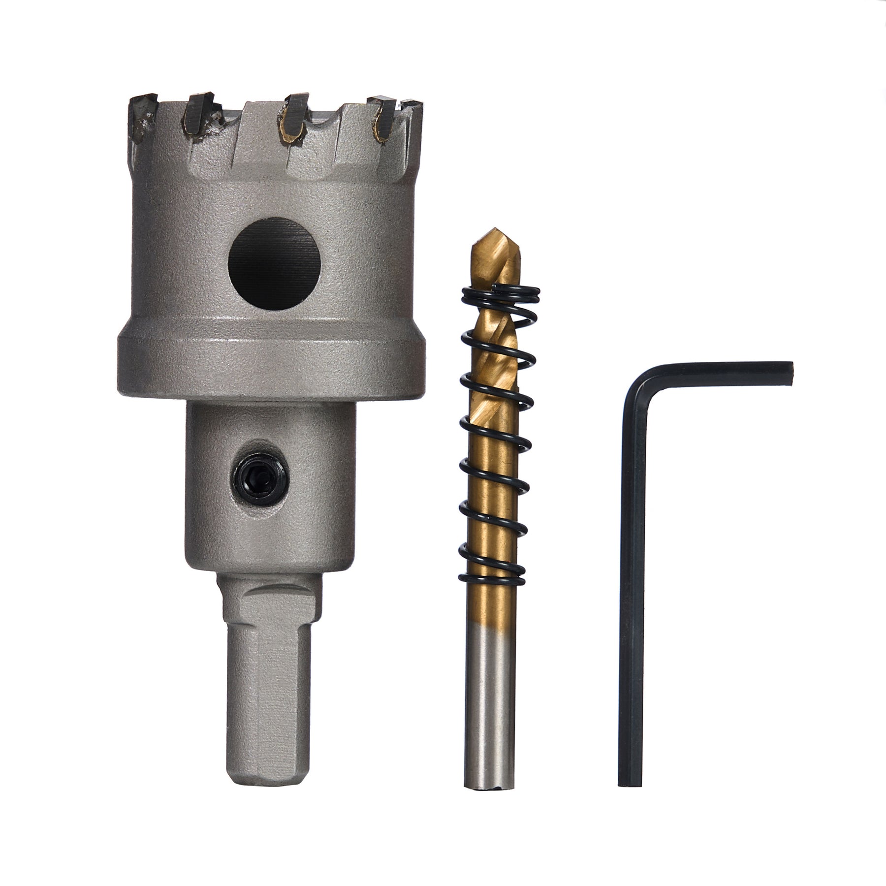 1-3/8" Carbide Hole Saw, 3/8" 3-Flat Shank, 1 pc