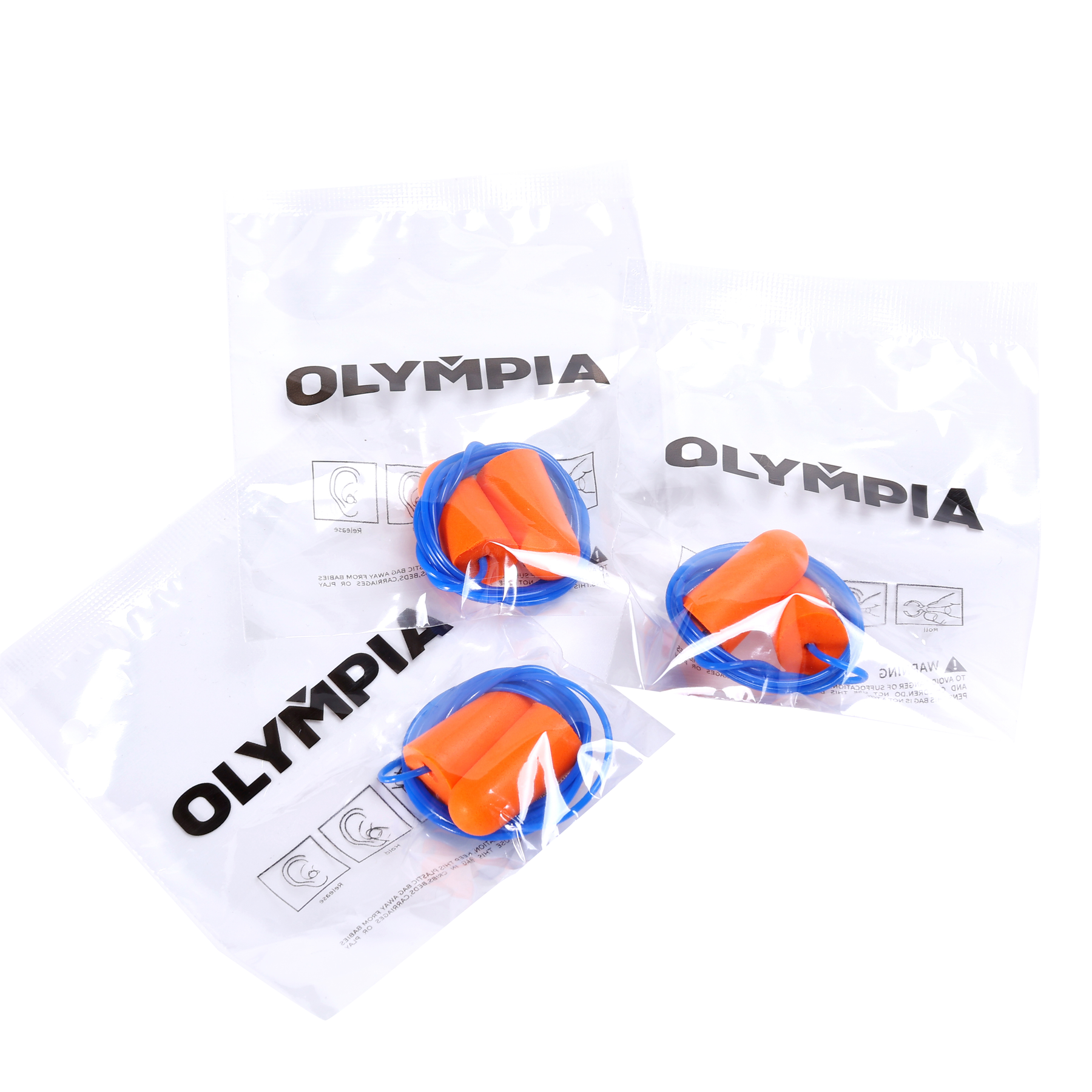 Disposable Earplugs, Soft Foam, Bullet Shape, Corded, 200 pairs