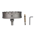 4-1/2" Carbide Hole Saw, 15/32" 3-Flat Shank, 1 pc