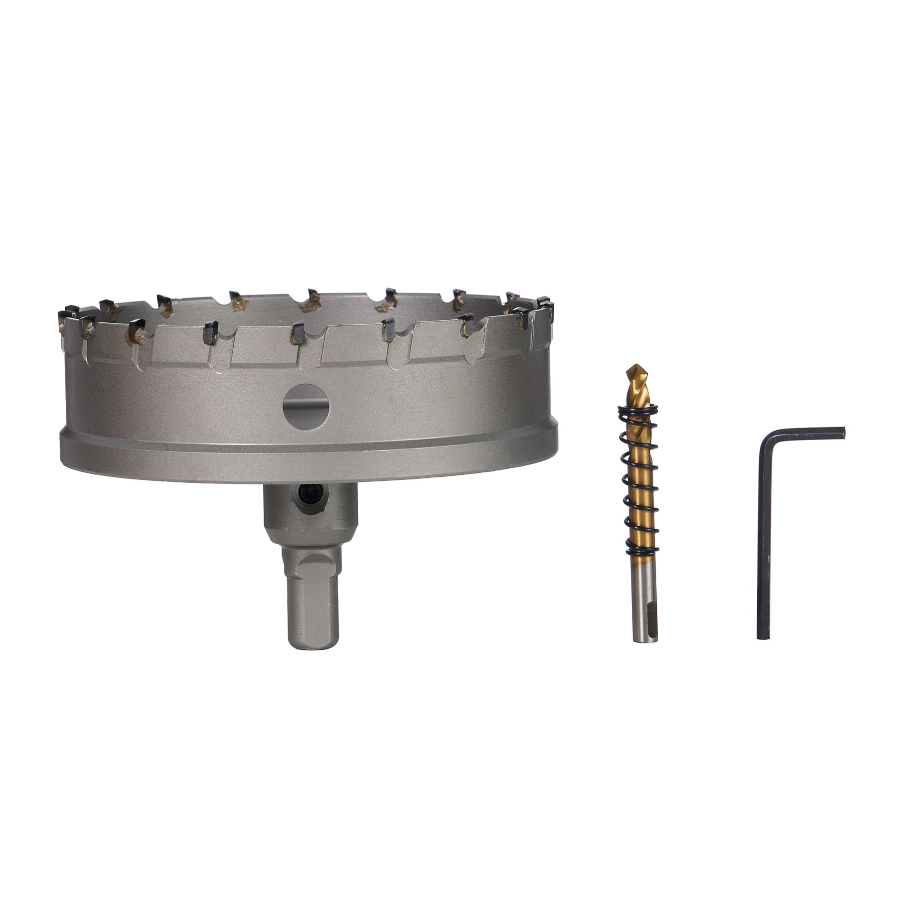 4-1/2" Carbide Hole Saw, 15/32" 3-Flat Shank, 1 pc