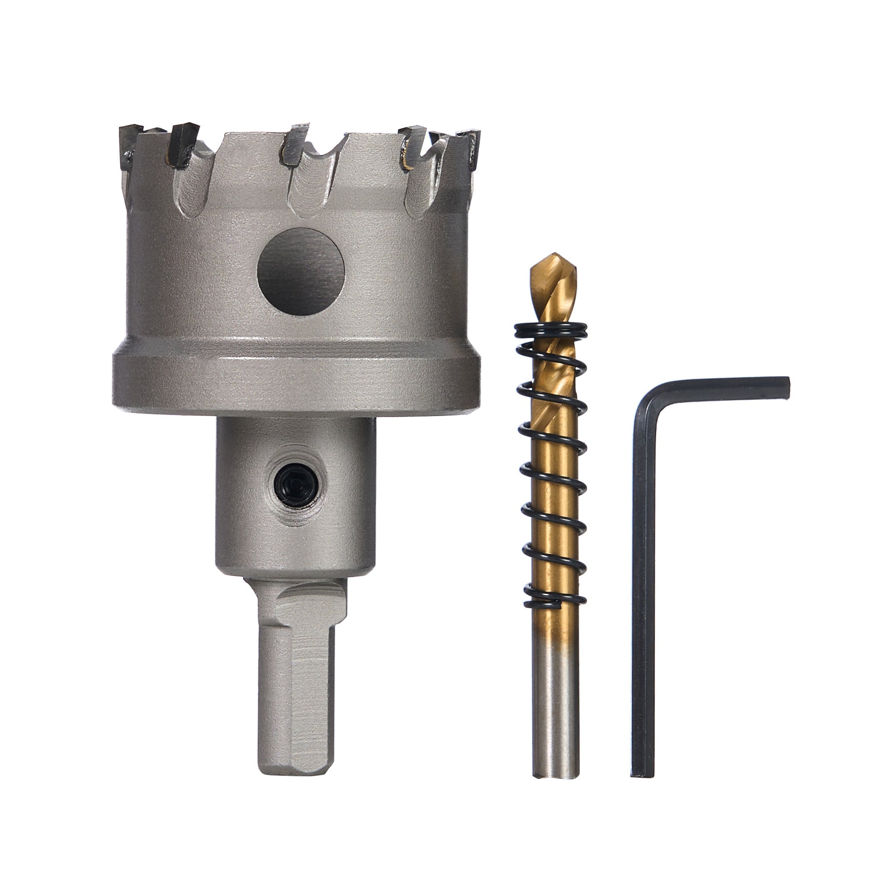 1-3/4" Carbide Hole Saw, 3/8" 3-Flat Shank, 1 pc