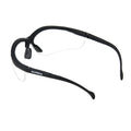 Half-Frame Safety Glasses, Anti-Scratch, Anti-Fog, Black, 1 pair