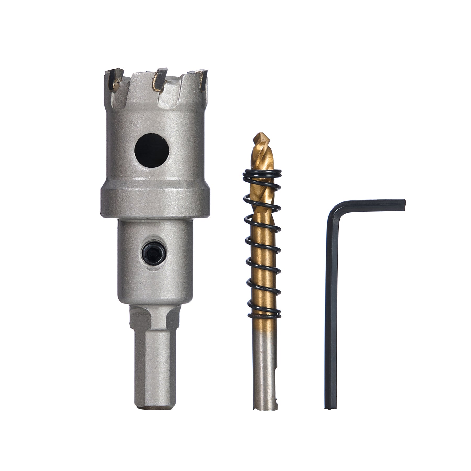 1" Carbide Hole Saw, 3/8" 3-Flat Shank, 1 pc
