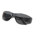 Frameless Safety Glasses, Anti-Scratch, Smoke, 12 pairs