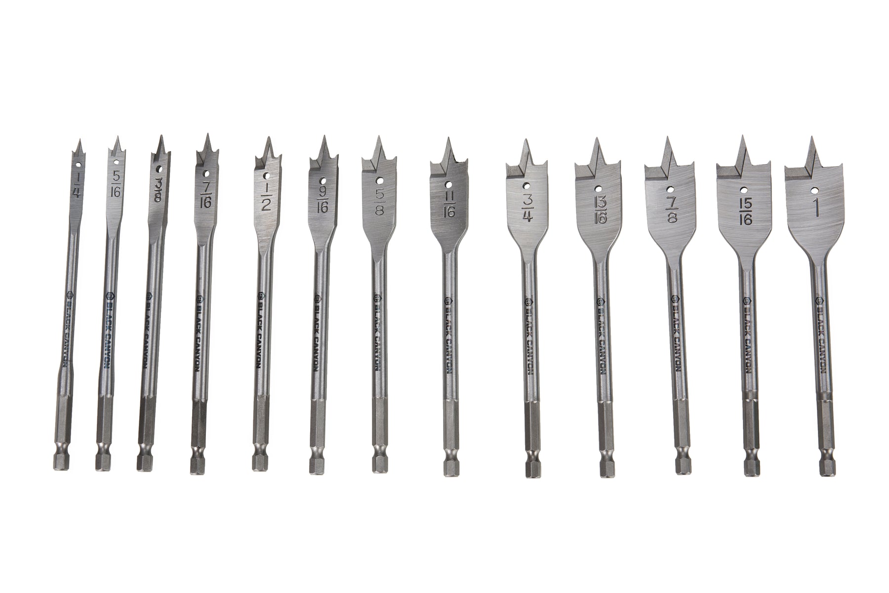 Spade Drill Bit Set, 13 pcs