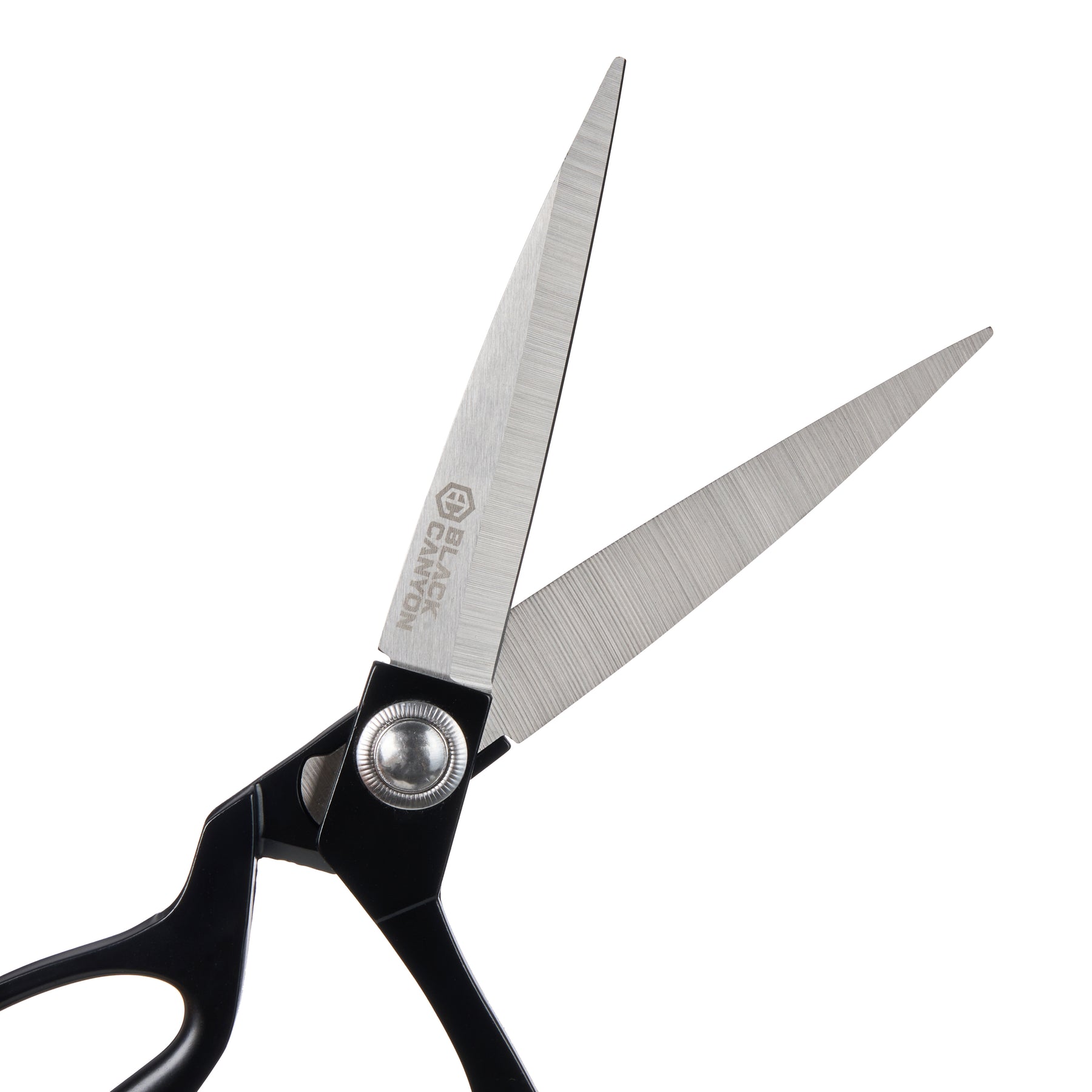 Stainless Steel Scissors, Ambidextrous, Black
