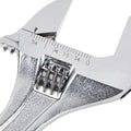 Adjustable Wrench, 12" Length, 1-5/8" Jaw Capacity