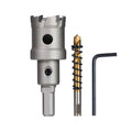 1-1/8" Carbide Hole Saw, 3/8" 3-Flat Shank, 1 pc