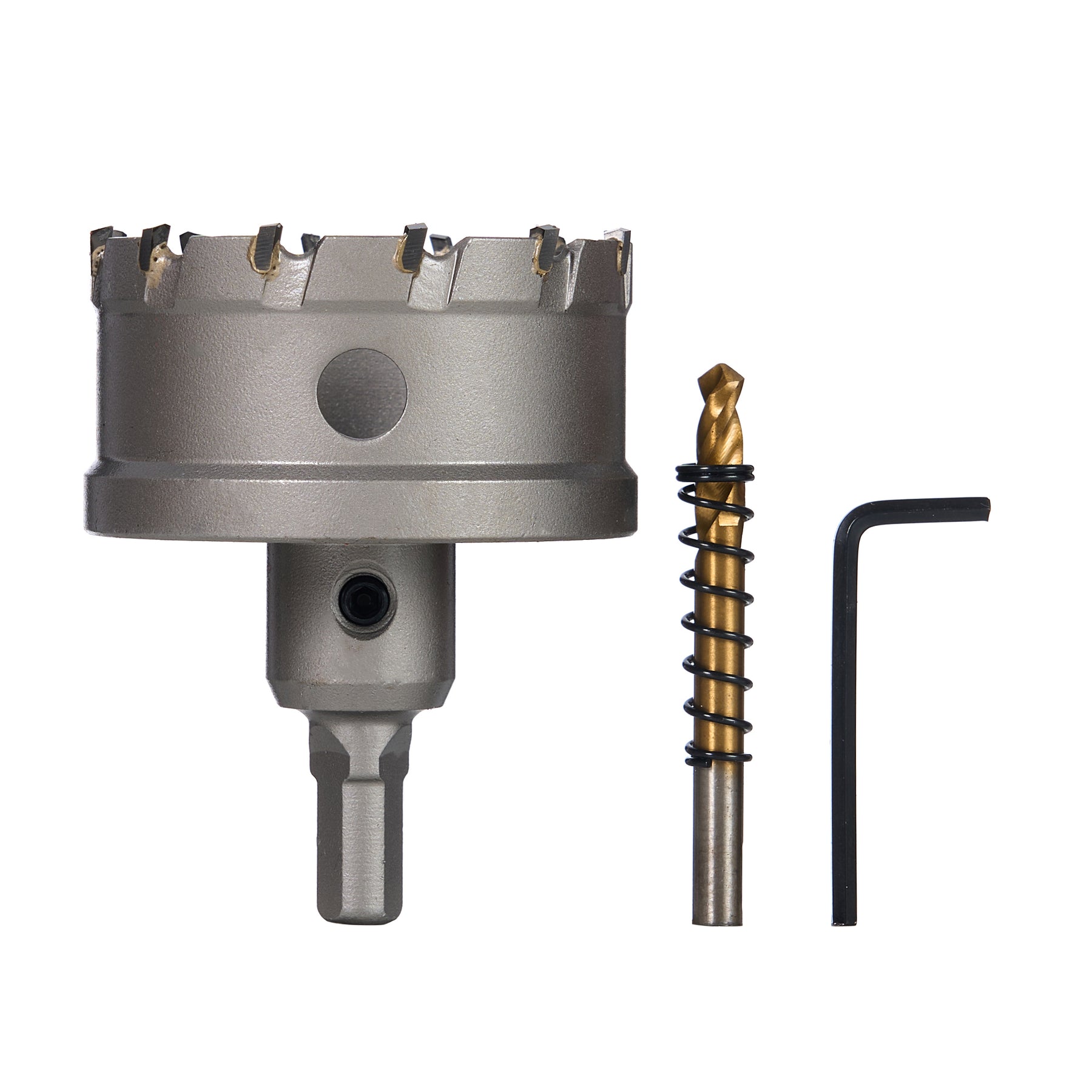 2-1/2" Carbide Hole Saw, 3/8" 3-Flat Shank, 1 pc