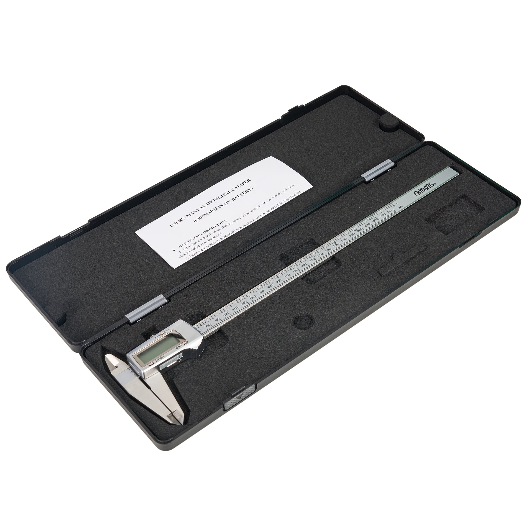 12" Digital Caliper, Inch/Metric