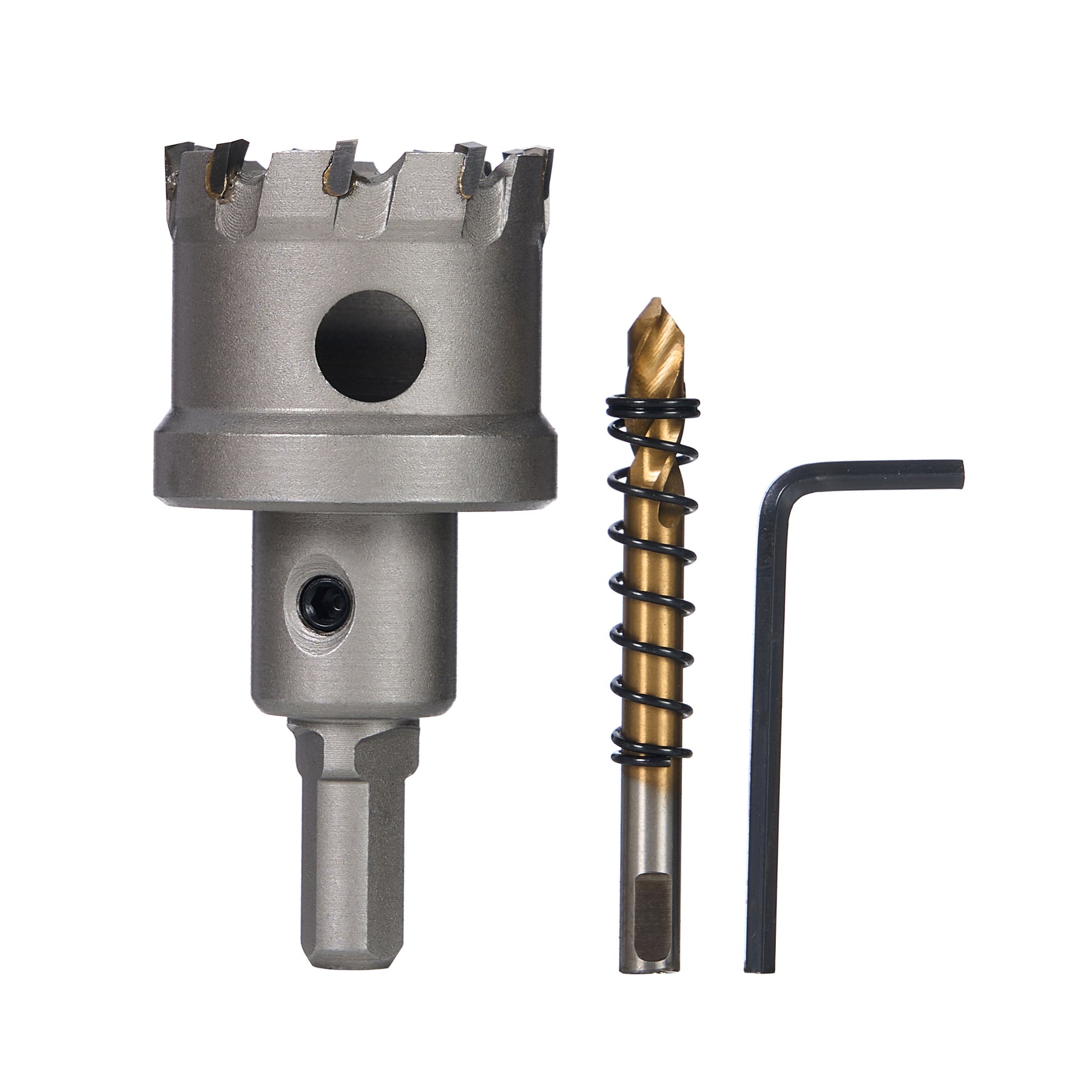 1-1/2" Carbide Hole Saw, 3/8" 3-Flat Shank, 1 pc