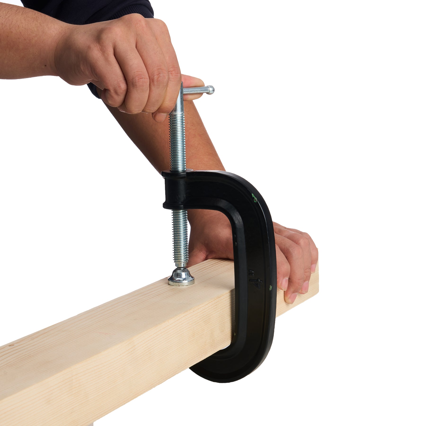C Clamp, 4" Max Opening, 1600lb Clamping Force