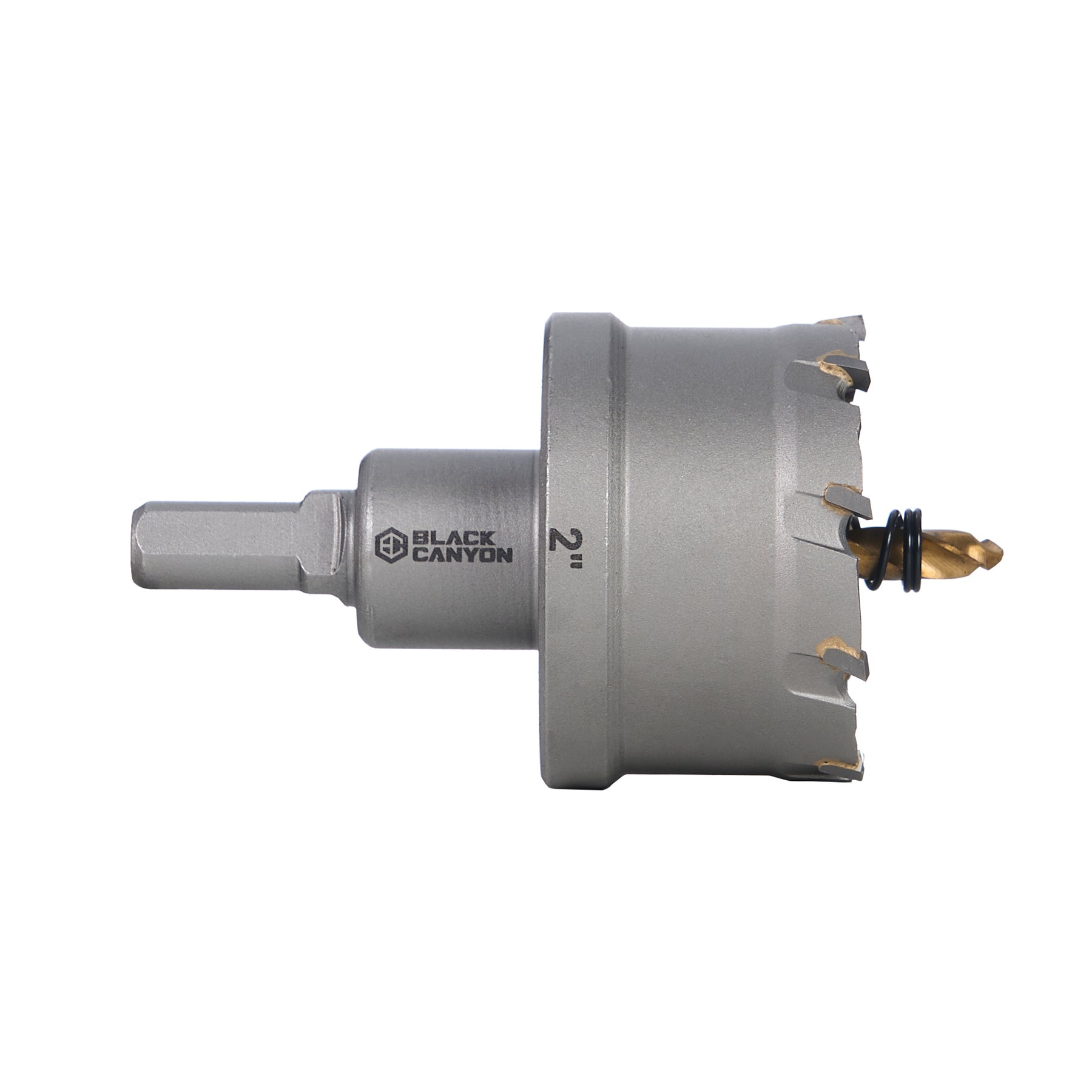 2" Carbide Hole Saw, 3/8" 3-Flat Shank, 1 pc