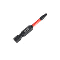Impact Screwdriver Bits, Square SQ1, 1/4" Shank, 2" Length, 15 pcs