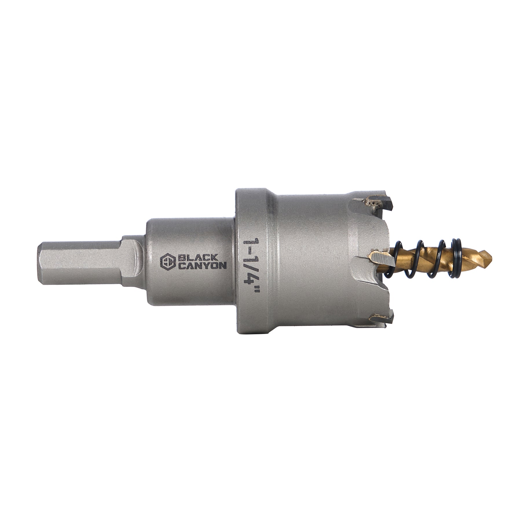 1-1/4" Carbide Hole Saw, 3/8" 3-Flat Shank, 1 pc