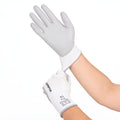 Cut-Resistant Gloves, L/9, Sandy, White/Gray, Cut Level A2, 12 Pairs