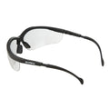 Safety Glasses, Anti-Scratch/Anti-Fog, Half-Frame, Black, 1 Pair