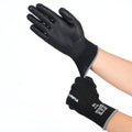 Cut-Resistant Gloves, L/9, Sandy, Black, Cut Level A4, 12 Pairs