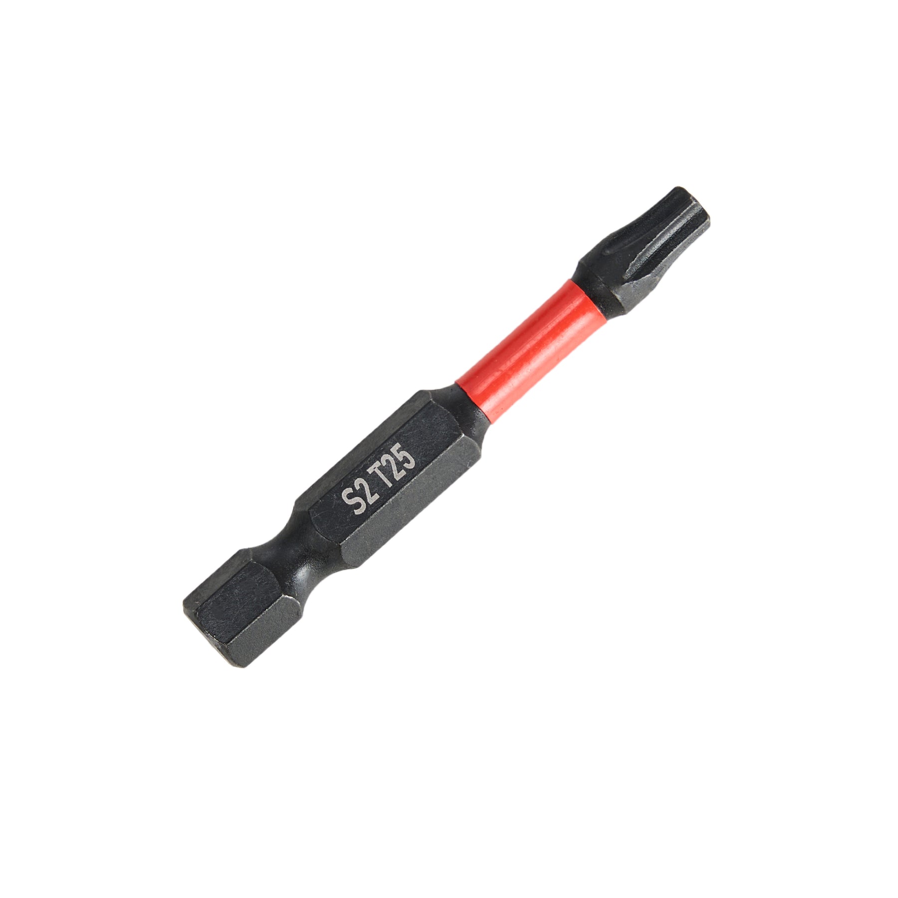 Impact Screwdriver Bits, Torx T25, 1/4" Shank, 2" Length, 15 pcs