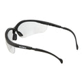 Safety Glasses, Anti-Scratch/Anti-Fog, Half-Frame, Black, 1 Pair