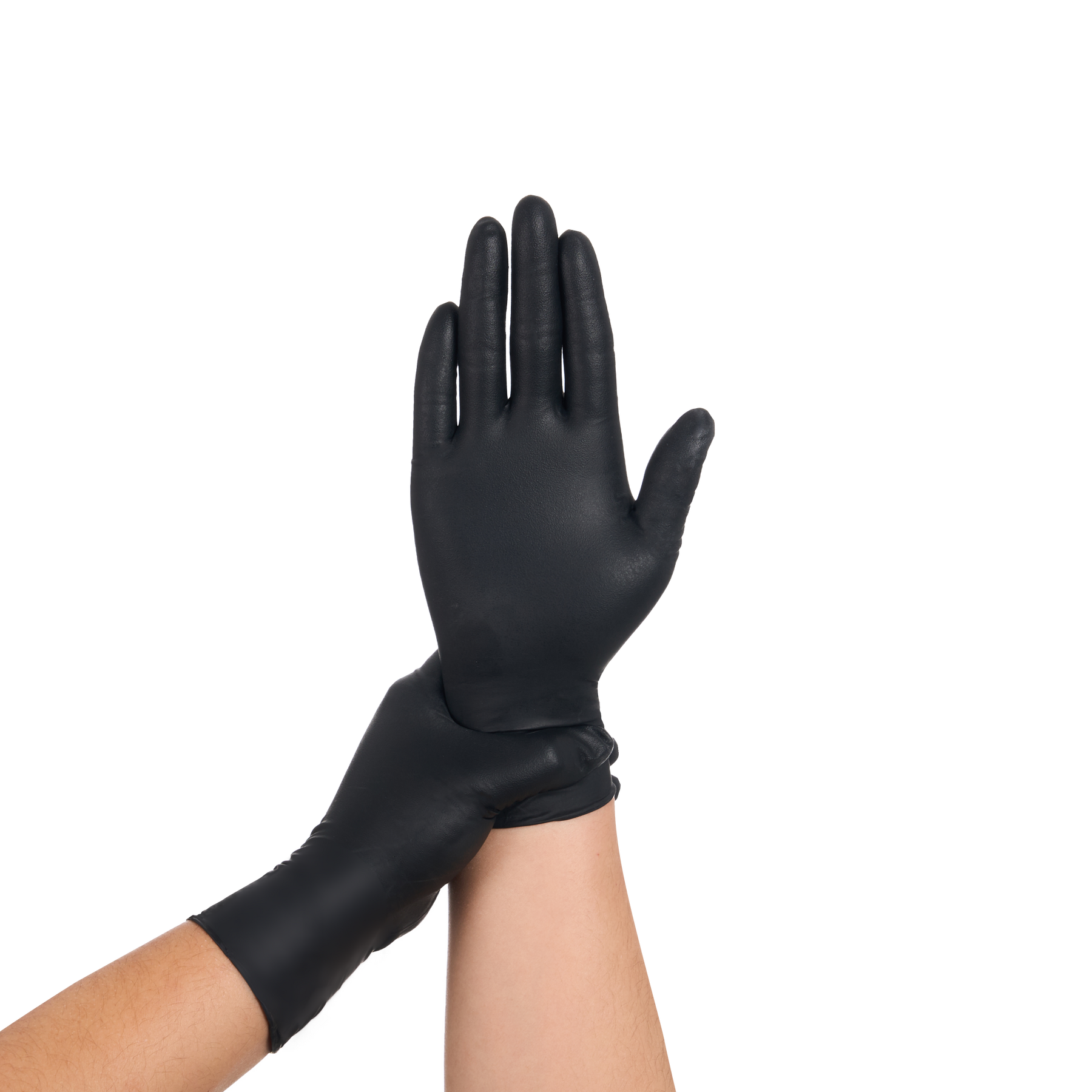 Disposable Nitrile Gloves, 8 mil, Grain, Black, L/9, 100 count