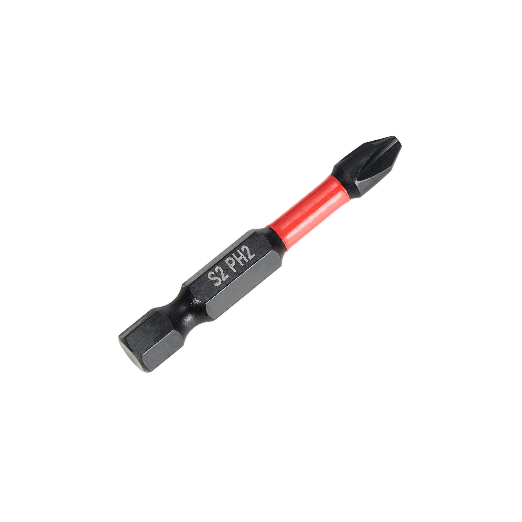 Impact Screwdriver Bits, Phillips PH2, 1/4" Shank, 2" Length, 15 pcs
