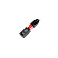 Impact Screwdriver Bits, Phillips PH2, 1/4" Shank, 1" Length, 25 pcs