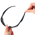 Safety Glasses, Half Frame, Anti-Scratch/Anti-Fog, Black, 1 pair